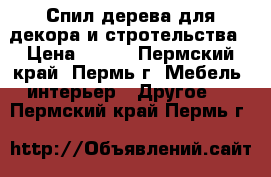 Спил дерева для декора и стротельства › Цена ­ 400 - Пермский край, Пермь г. Мебель, интерьер » Другое   . Пермский край,Пермь г.